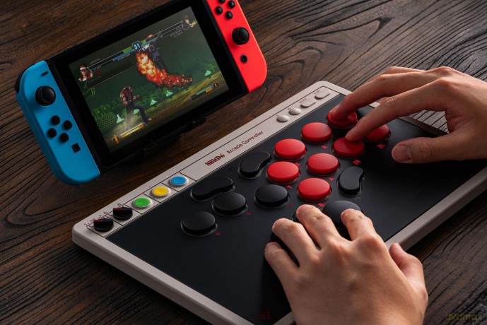 8Bitdo - Arcade Controller - Grey