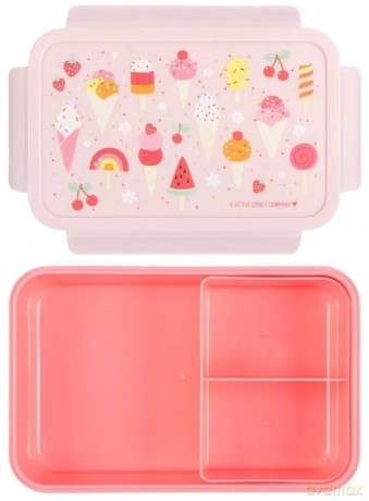 A little lovely company - Bento Lunch Box - Icecream - 22 x 7.5 x 14.5 cm