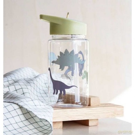 A little lovely company - Drink Bottle - Dinosaurs - 7.3 x 16.5 x 7.3 cm