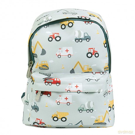 A little lovely company - Little Backpack - Vehicles - 22 x 30 x 10 cm