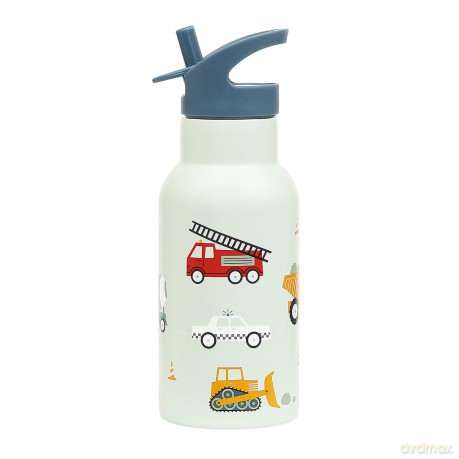 A little lovely company - Stainless steel drinking bottle - Vehicles - 7.3 x 20 x 7.3 cm