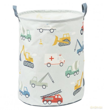 A little lovely company - Storage Bag - Vehicles - 40 x 50 x 40 cm