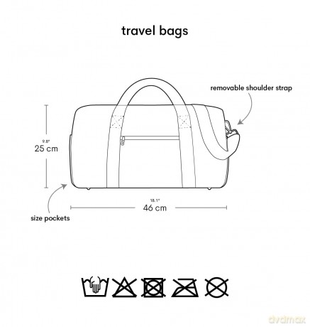 A little lovely company - Travel Bag - ButterďŹies - 46 x 25 x 22.5 cm