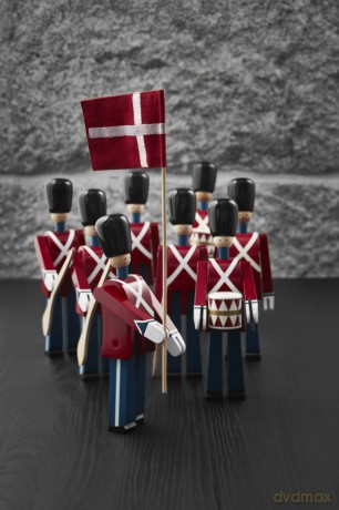 âKay Bojesen - Standard-Bearer with Textile Flag - 22 cm