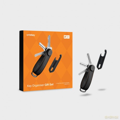 âOrbitkey - Gift Set - Crazy Horse Key Organiser + Multitool V2 - Black