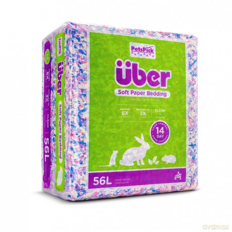 Papierowa ściółka Uber - Soft Paper Bedding 56l Confetti - (45063)