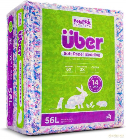Papierowa ściółka Uber - Soft Paper Bedding 56l Confetti - (45063)
