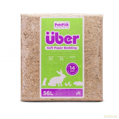 Papierowa ściółka Uber - Soft Paper Bedding 56l Nature - (45031)