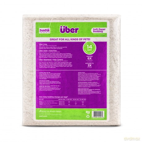 Papierowa ściółka Uber - Soft Paper Bedding 56l White - (45041)