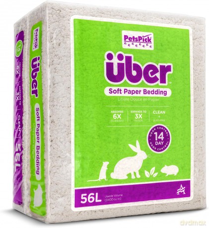 Papierowa ściółka Uber - Soft Paper Bedding 56l White - (45041)