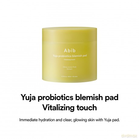 Abib - Yuja Probiotics Blemish Pad - Vitalizing Touch - 60 pads