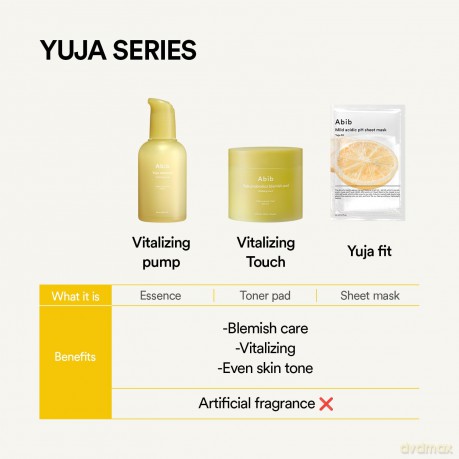 Abib - Yuja Probiotics Blemish Pad - Vitalizing Touch - 60 pads