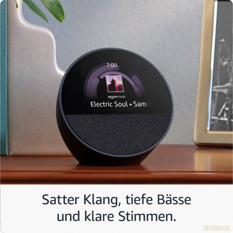 Amazon - Echo Spot (2024) Smart Clock with powerfull sound and Alexa
