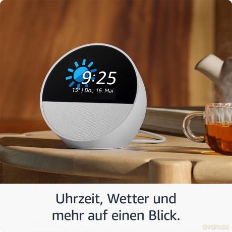 Amazon - Echo Spot (2024) Smart Clock with powerfull sound and Alexa