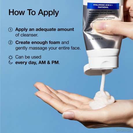 Anua - 8 Hyaluronic Acid Hydrating Gentle Foaming Cleanser - 150 ml