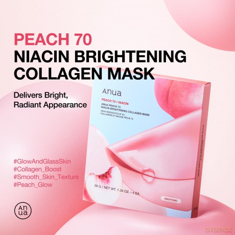Anua - Brightening Collagen Mask - Peach 70 Niacin