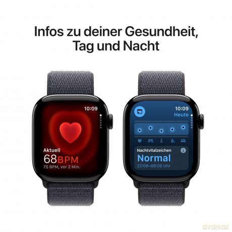 Apple - Watch Series 10 (GPS) - 42 mm Jet Black