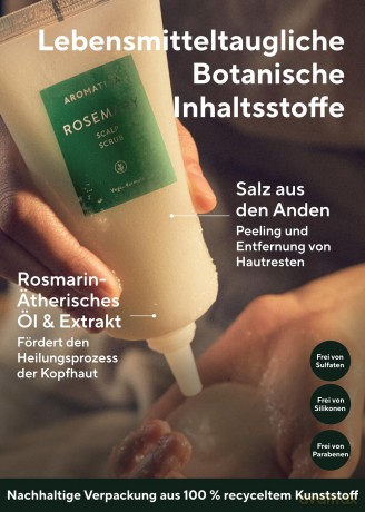 Aromatica - Rosemary Scalp Scrub - 165 g