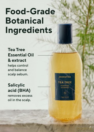 Aromatica - Tea Tree Purifying Shampoo - 400 ml