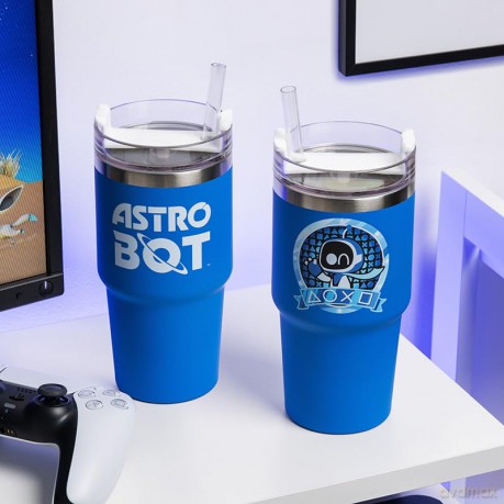 Astro Bot kubek podróżny gracza ze słomką (600 ml)