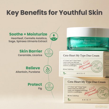 AXIS-Y - Cera-Heart My Type Duo Cream - 60 ml