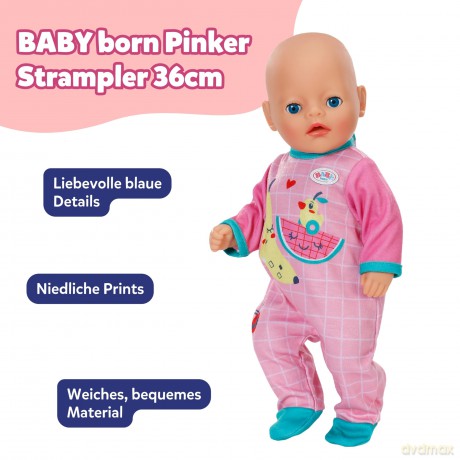 Baby Born - Romper Pink 36 cm (839249)
