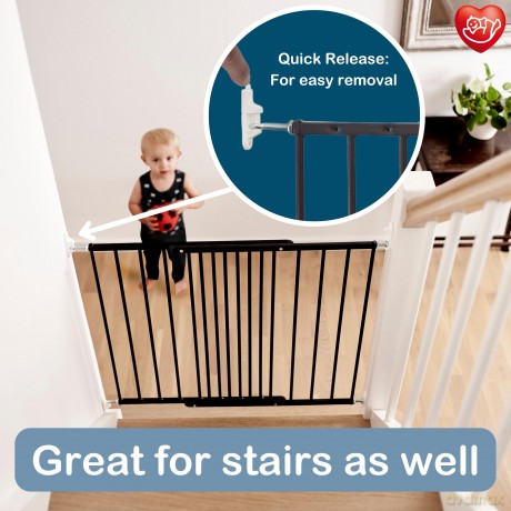 BabyDan - MultiDan Metal - Black - 62.5 cm to 106.8 cm (24.7 to 42)