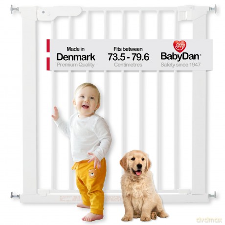 BabyDan - Safety Gate - Premier - White - 73,5 - 79,6 cm