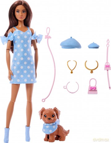 Barbie - Twinning Looks Brunette Polka Dots (JFP38)