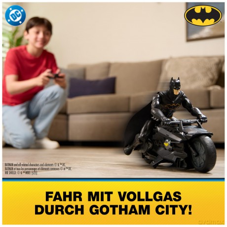 Batman - Stealth Batcycle RC w. 30 cm Batman (6072896)
