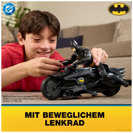 Batman - Stealth Batcycle RC w. 30 cm Batman (6072896)