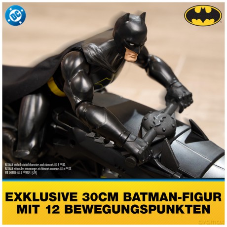 Batman - Stealth Batcycle RC w. 30 cm Batman (6072896)