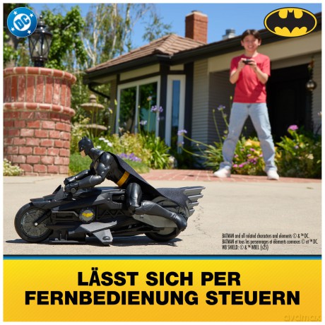 Batman - Stealth Batcycle RC w. 30 cm Batman (6072896)
