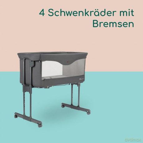 Bebeconfort - BBC Amara travel cot - Tinted Graphite