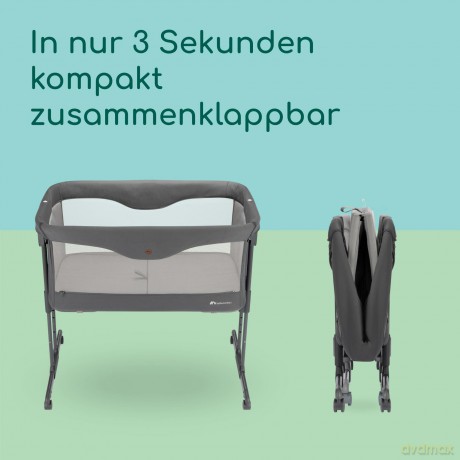 Bebeconfort - BBC Amara travel cot - Tinted Graphite