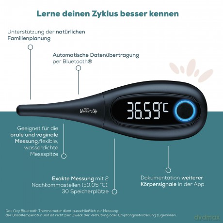 Beurer - Basal Thermometer OT 30 - Wait - 5 Years Warranty