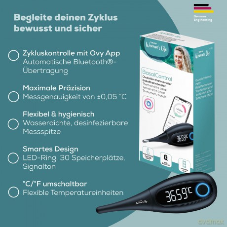 Beurer - Basal Thermometer OT 30 - Wait - 5 Years Warranty