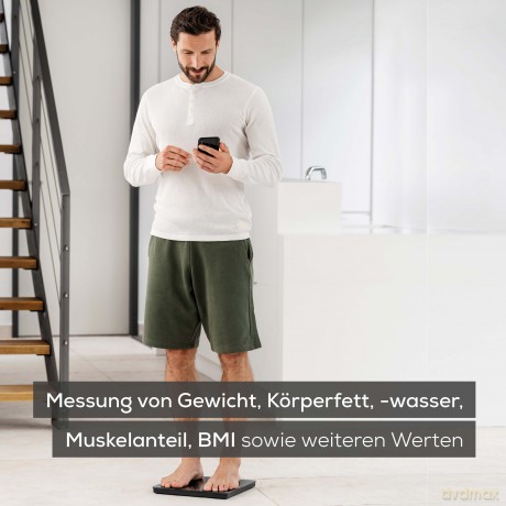 Beurer - BF 500 Super Black Edition Diagnostic Bathroom Scale - 5 Years Warranty