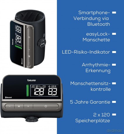 Beurer - BM 81 EasyLock - Blood Pressure Monitor - 5 Years Warranty