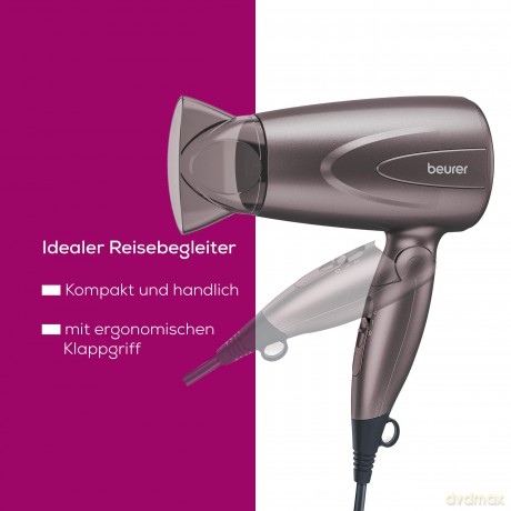 Beurer - Compact and foldable hair dryer HC 17 - 3 Years Warranty