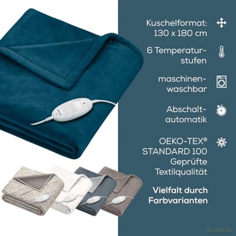 Beurer - HD 75 - Heating Blanket Ocean Blue - 3 Years Warranty