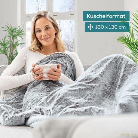Beurer - HD 75 Green Planet Heating Blanket - Nordic Gray - 3 Years Warranty