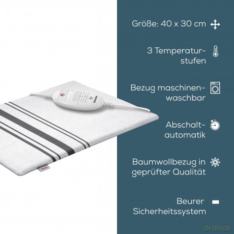 Beurer - HK 25 Heatpad Grey - 3 Years Waranty