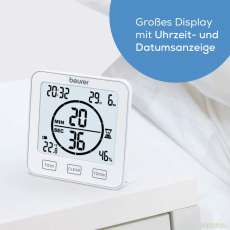 Beurer - HM 22 Indoor Termo Hygrometer - 3 Years Warranty