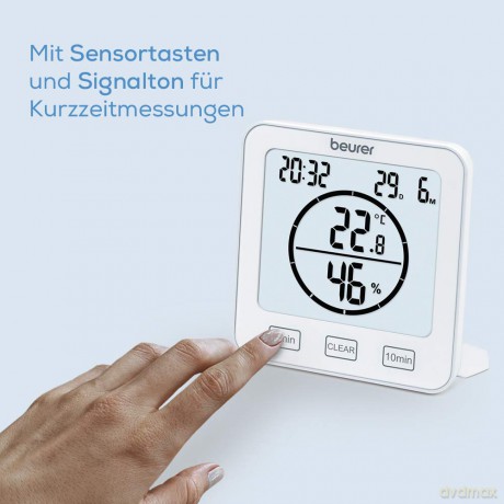Beurer - HM 22 Indoor Termo Hygrometer - 3 Years Warranty