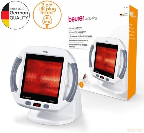 Beurer - IL50 300W InfraRed Radiator Heat Lamp With Timer (IL050) - 3 Years Warranty