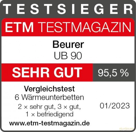 Beurer - Single Bed Heater UB 90 - 5 Years Warranty