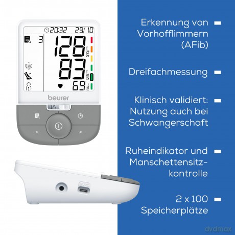 Beurer - Upper Arm Blood Pressure Monitor BM 53 - 5 Years Warranty