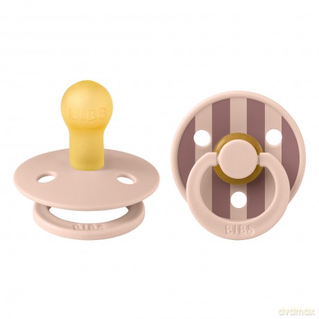 BIBS - Pacifier Studio Colour 2 PACK Block Latex - Blush Mix - Size 1