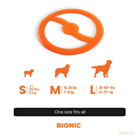 Bionic - Toss-N-Tug Ring - Orange - 22.7 cm